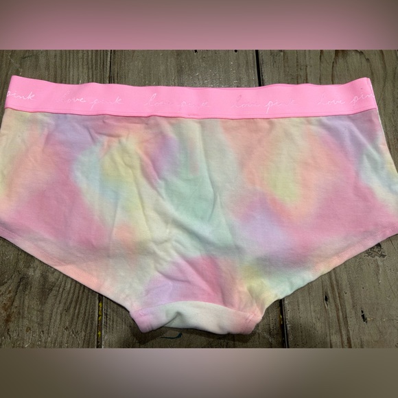 NWOT Victoria Secret PINK boyshort Bootyshort Panty Curvy Valentines Easter XXL - Picture 3 of 3